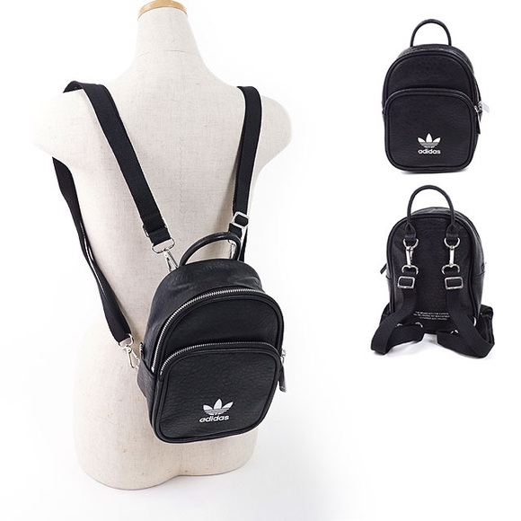 adidas small leather backpack